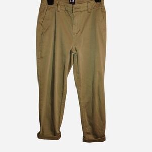 GAP Women's Olive Green Utility Chino Pants - Size 4